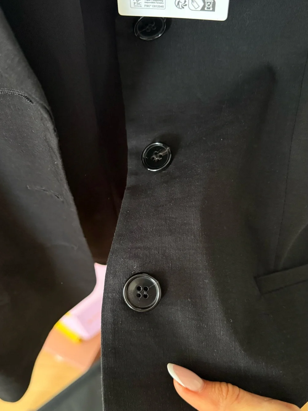 Theory Black Women's Single-Breasted Tailored Blazer